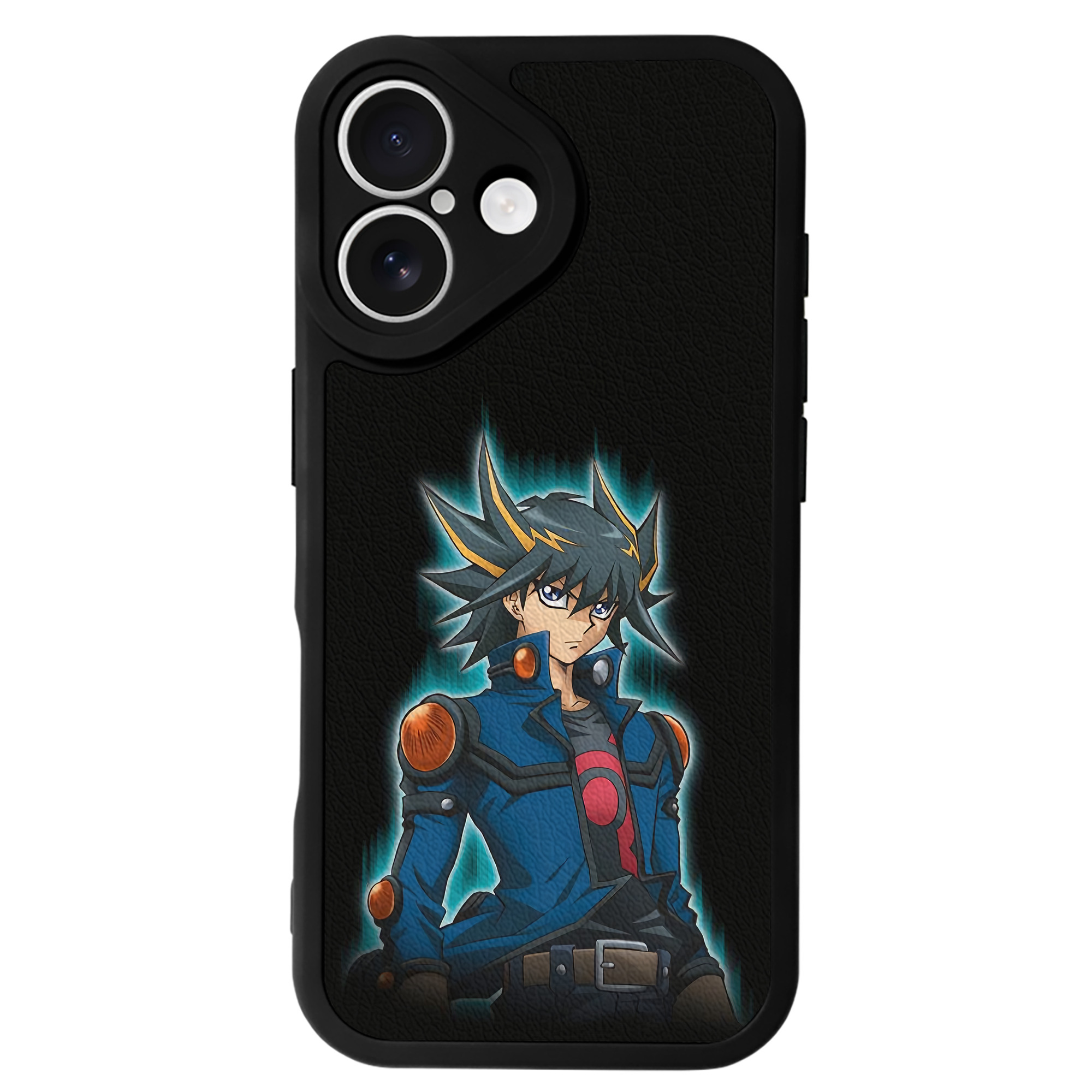 （画像用） 遊☆戯☆王 Yu-Gi-Oh! 【iPhone 16シリーズ対応】シリコンスマホケース（レザー調） 材質：シリコン